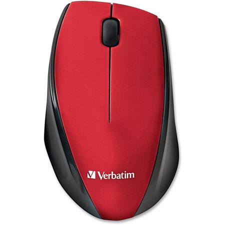 VERBATIM Wireless Multi-Trac Blue LED Optical Mouse (Red) 97995